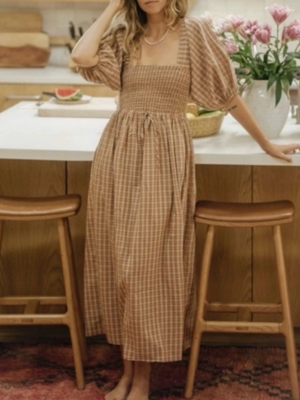 Katrina in Chestnut Plaid